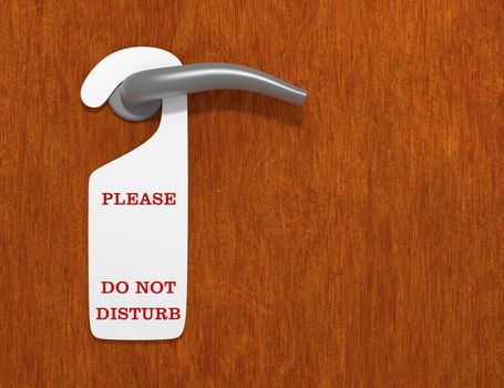 Illustration of a do not disturb sign