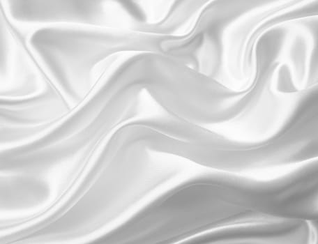 Smooth elegant white silk or satin can use as background