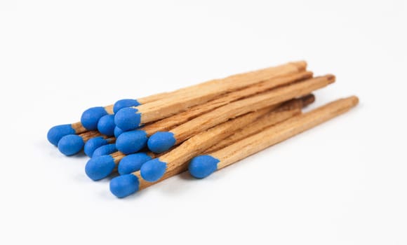 Pile of Dark Blue Matchsticks.