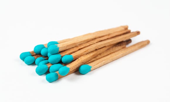 Pile of Aqua Matchsticks.