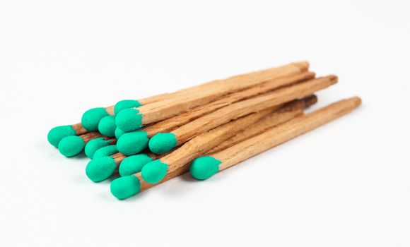 Pile of Green Matchsticks.