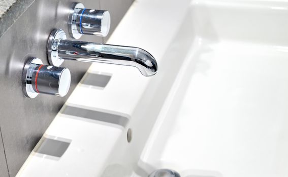 modern wash sink in a bathroom
