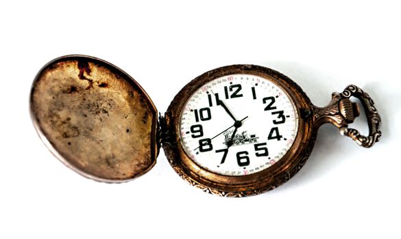 picture of old  out of order watch pocket watch 