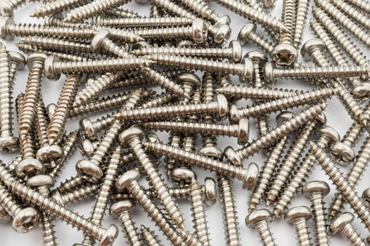 Stainless Steel Screws Background/ Texture.