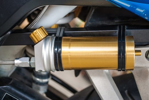 Gas Tank of Sport Bike���s Shock Absorber.