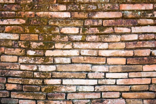 Old Deformed Brick Wall Background/Texture.