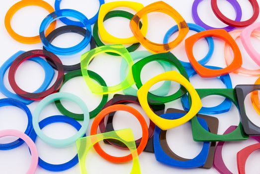 Round and Square Shape Plastic Rings.