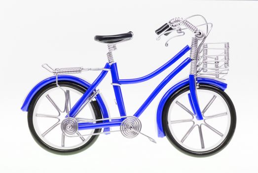 Blue Handmade Bicycle Figure.