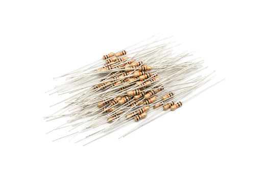 Pile of Brown Resistors.