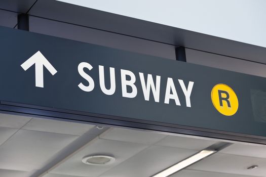 New York City Staten Island terminal the Subway sign