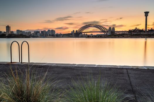 Views of Sydney Harbour Bridge and North Sydney, from Balmain