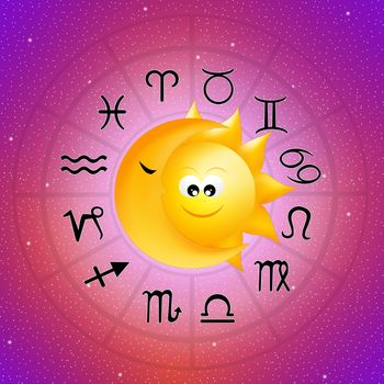 illustration of horoscope zodiac