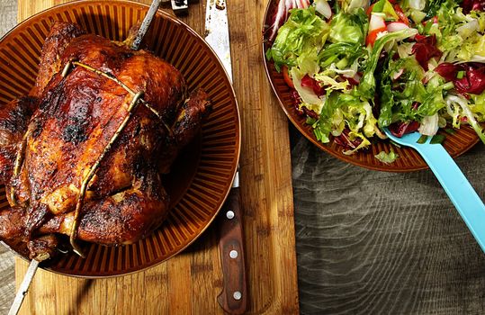 roasted whole chicken