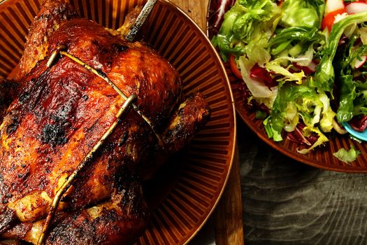 roasted whole chicken
