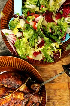 roasted whole chicken