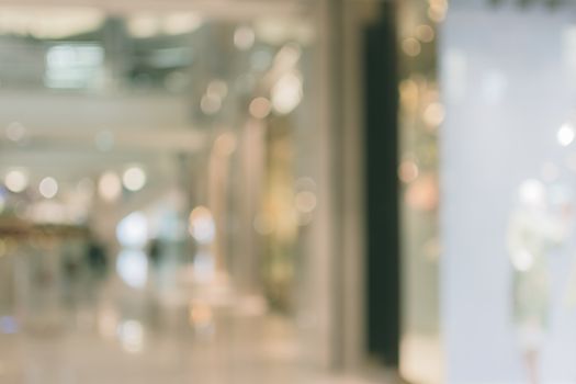 Abstract background of shopping mall, shallow depth of focus.