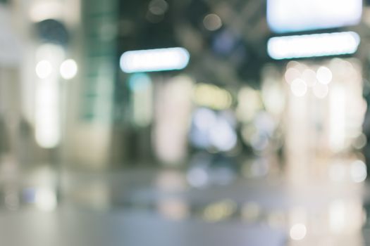 Abstract background of shopping mall, shallow depth of focus.