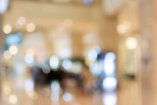 Abstract background of shopping mall, shallow depth of focus.