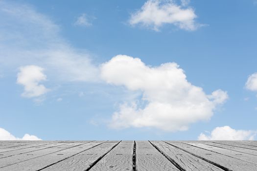 Scenic of clouds on heaven above the ground. Good background for you to put text or people on the ground.