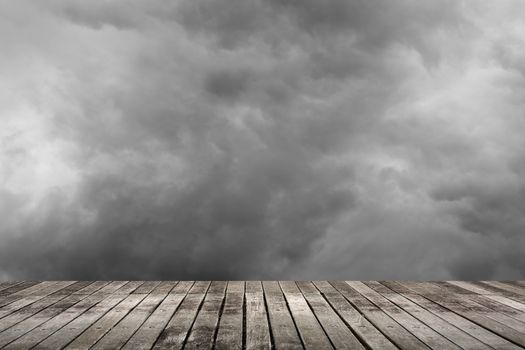 Scenic of clouds on heaven above the ground. Good background for you to put text or people on the ground.