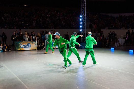 KALININGRAD - MAY 10: European Championships in Acrobatic Rock-n-Roll, 10 May, 2014 in Kaliningrad Russia.