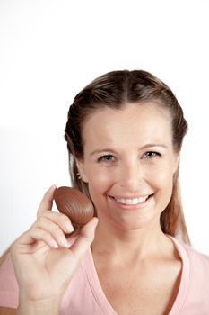 20-25, background, caucasian, decoration, easter, egg, event, felicity, female, giving, hand, handmade, happy, holding, hope, human, life, model, old, one, palm, people, person, portrait, property, releases, seasonal, show, showing, smile, smiling, studio, symbol, traditional, white, woman, years, young