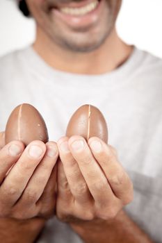 25-30, background, caucasian, decoration, easter, egg, event, felicity, giving, hand, handmade, happy, holding, hope, human, life, male, man, model, old, one, palm, people, person, portrait, property, releases, seasonal, show, showing, smile, smiling, studio, symbol, traditional, white, years, young