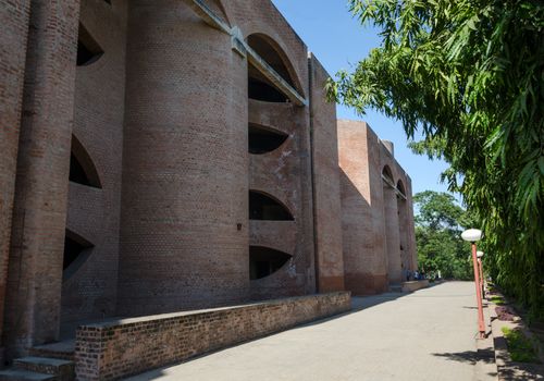 Ahmedabad, India - December 26, 2014: Asian College students at Indian Institute of Management. The Indian Institute of Management Ahmedabad is a public business school located in Ahmedabad, Gujarat, India.