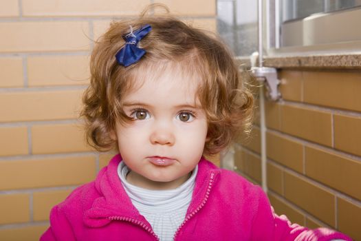 young girl portrait, outside