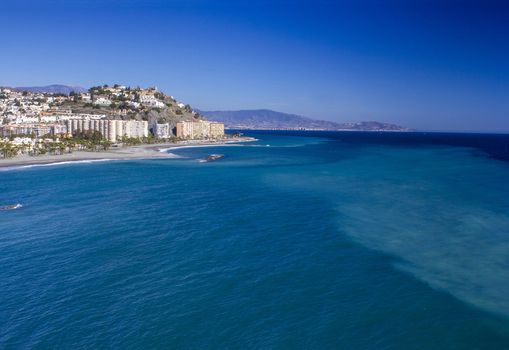 Playa De La Caletilla, Almunecar, Andalusia, Spain