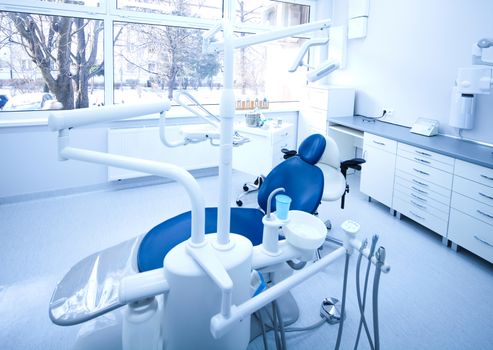 Dental office, bright colorful tone concept