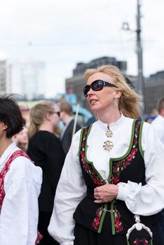 OSLO - MAY 17: Norwegian Constitution Day is the National Day of Norway and is an official national holiday observed on May 17 each year. Pictured on May 17, 2014