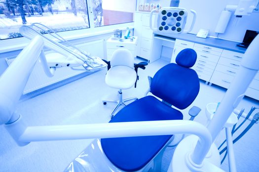 Dentistry office, bright colorful tone concept