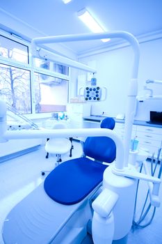 Dentistry office, bright colorful tone concept