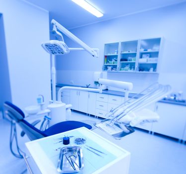 Dental office, bright colorful tone concept