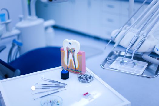 Dental office, bright colorful tone concept