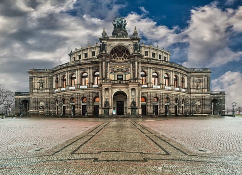Semper Opera from outside in Dresden