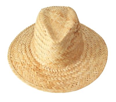 Straw hat isolated on white