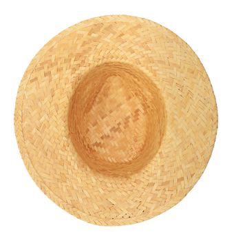 Straw hat isolated on white