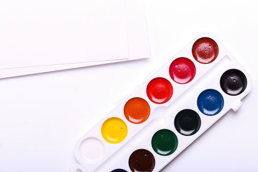 Colors, art. Colorful watercolor paint