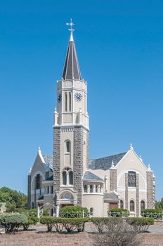 The historic Dutch Reformed Church in Hanover in the Northern Cape Province of South Africa