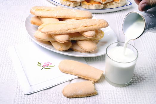 Typical traditional desserts of Sardinia: biscuits.