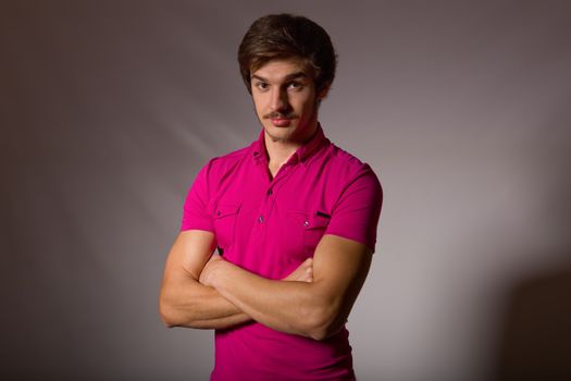 Studio portrait of a handsome young man