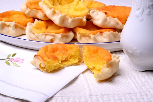 Typical traditional desserts of Sardinia: "pardule". Cakes made 
with ricotta cheese.