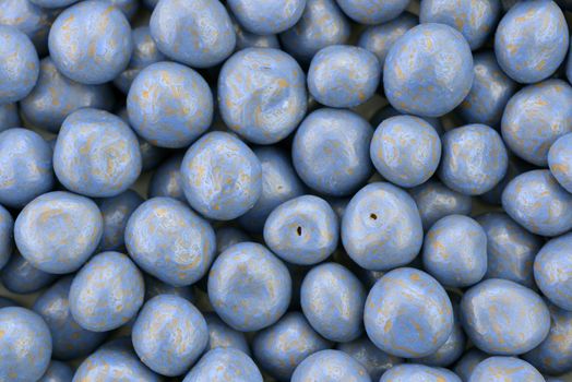 Close-up of covered  blueberries of chocolate at studio