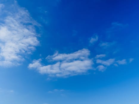 blue sky background with white puffy clouds 