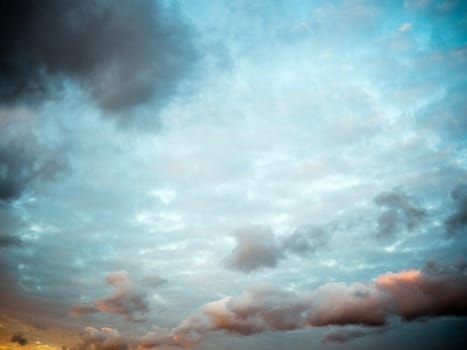 Beautiful Cloudy sunset at the Baltic sea