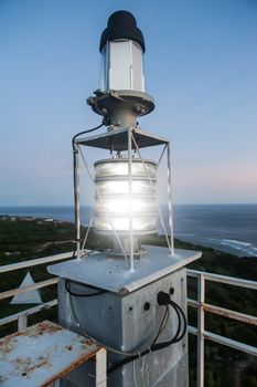 Metal construction Lighthouse. Ungasan, Bali, Indonesia. Lamp capacity is 350 W.pp