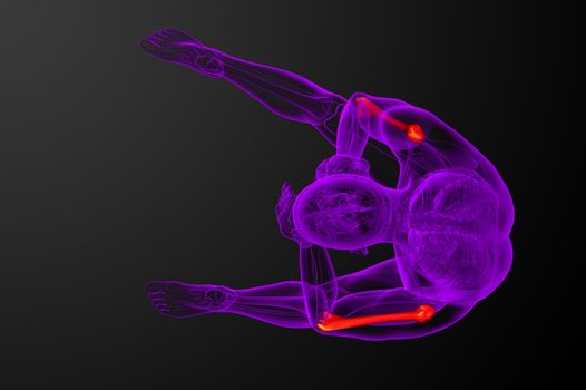 3d render medical illustration of the humerus bone