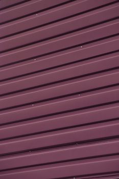 Close up of Red Corrugated Iron Full Frame